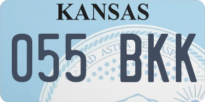 KS license plate 055BKK