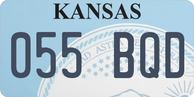 KS license plate 055BQD