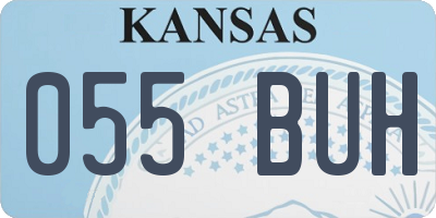 KS license plate 055BUH