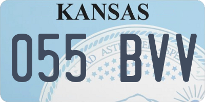 KS license plate 055BVV