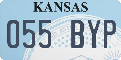 KS license plate 055BYP