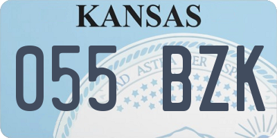 KS license plate 055BZK