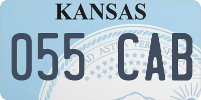 KS license plate 055CAB