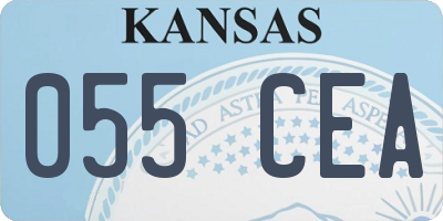KS license plate 055CEA