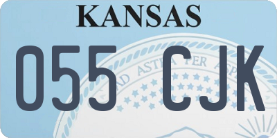 KS license plate 055CJK