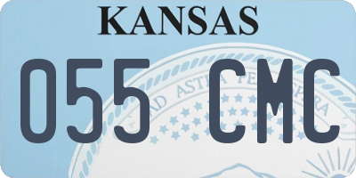 KS license plate 055CMC
