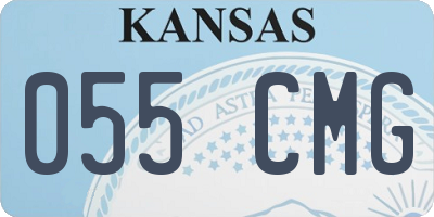 KS license plate 055CMG