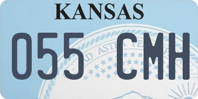 KS license plate 055CMH