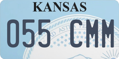 KS license plate 055CMM