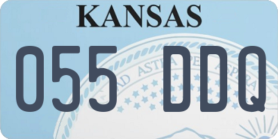 KS license plate 055DDQ
