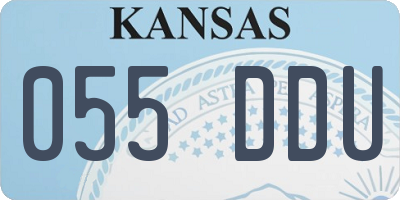 KS license plate 055DDU