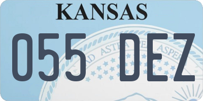 KS license plate 055DEZ