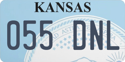 KS license plate 055DNL