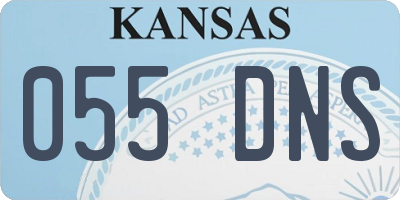 KS license plate 055DNS