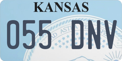 KS license plate 055DNV