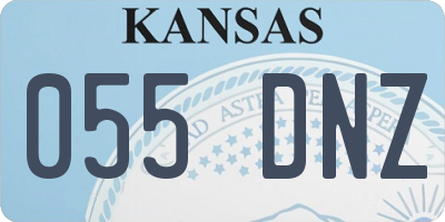 KS license plate 055DNZ