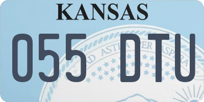 KS license plate 055DTU