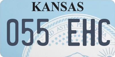 KS license plate 055EHC