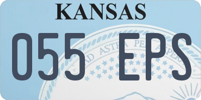 KS license plate 055EPS