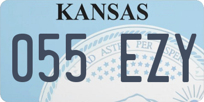 KS license plate 055EZY