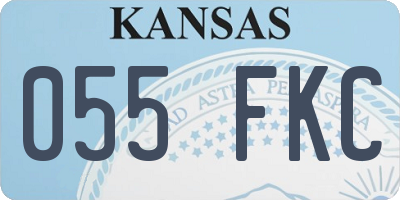 KS license plate 055FKC