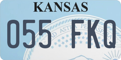 KS license plate 055FKQ