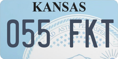 KS license plate 055FKT