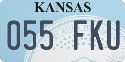 KS license plate 055FKU