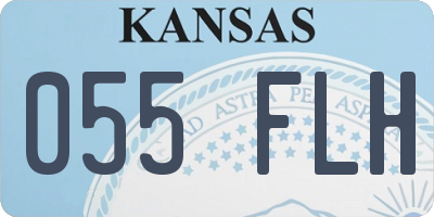 KS license plate 055FLH