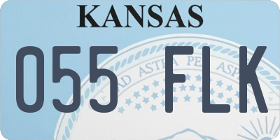 KS license plate 055FLK