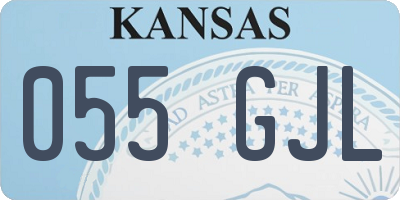 KS license plate 055GJL