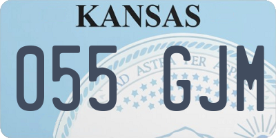 KS license plate 055GJM