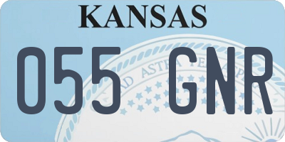 KS license plate 055GNR