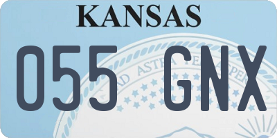 KS license plate 055GNX