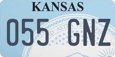 KS license plate 055GNZ