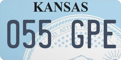 KS license plate 055GPE