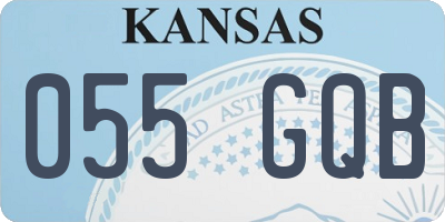 KS license plate 055GQB