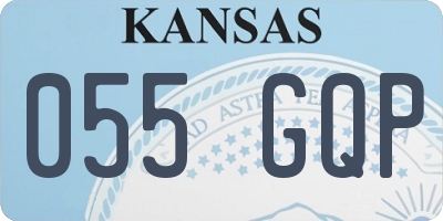 KS license plate 055GQP