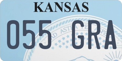 KS license plate 055GRA