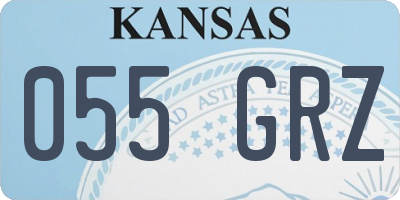 KS license plate 055GRZ