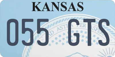 KS license plate 055GTS