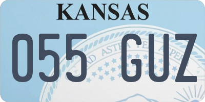 KS license plate 055GUZ