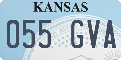 KS license plate 055GVA