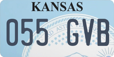 KS license plate 055GVB