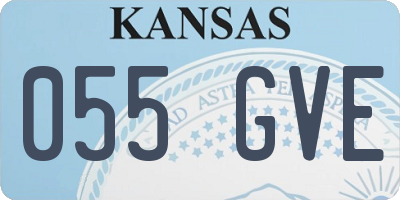 KS license plate 055GVE