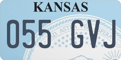 KS license plate 055GVJ