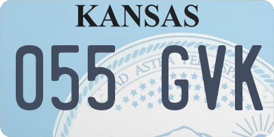 KS license plate 055GVK