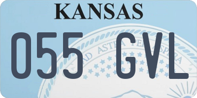 KS license plate 055GVL