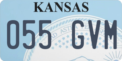 KS license plate 055GVM