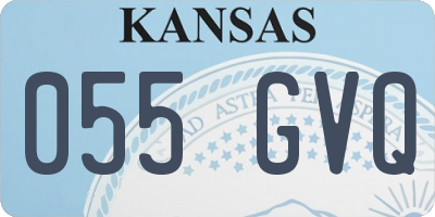 KS license plate 055GVQ